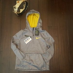 Kids Nike Therma Dri fit hoodie Silver [ new ]